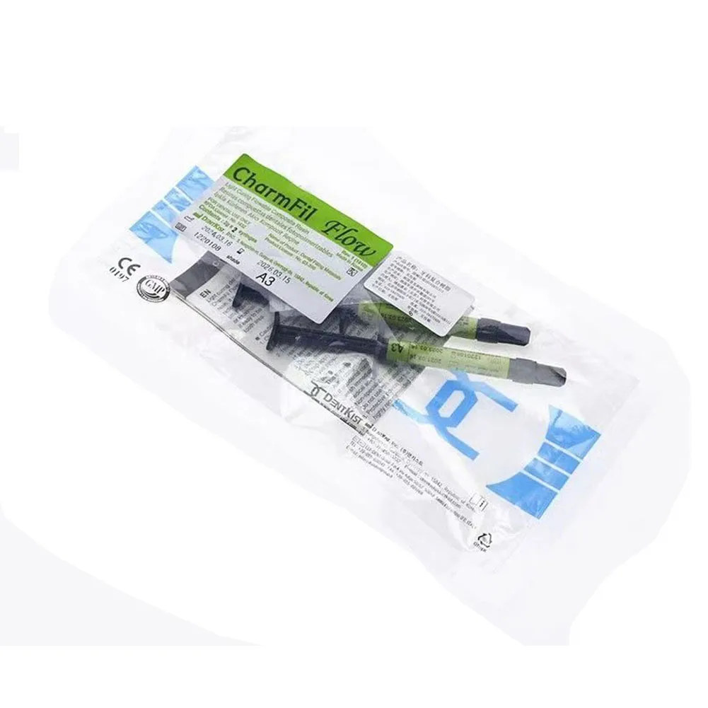 เกาหลีทันตแพทย์ Light Curing เรซินคอมโพสิตทันตกรรมฟื้นฟู Flowable NANO เรซิ่น A1/A2/A3/A3.5g Shade ฟันบรรจุวัสดุ