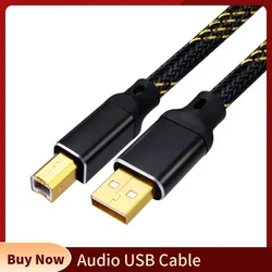High Speed DAC USB Cable 2.0 OFC Digital Cables Audio Kable Type A to B Extension Wire Decoder Sound Card Cord Data Printer Cabo
