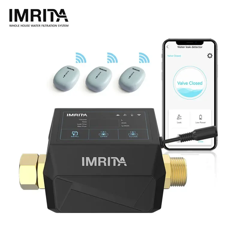 IMRITA Smart Home Wireless Pipe Leak Detect APP Controlling Water Leak Detector Sensor For Whole House