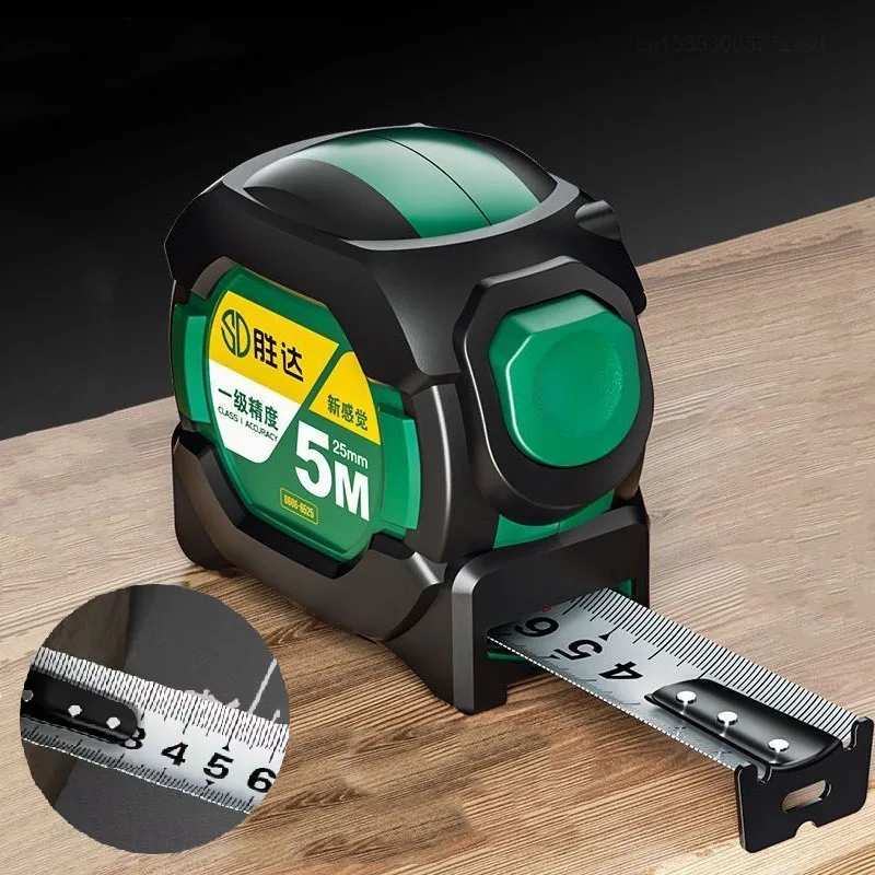 Tape Measure Self-locking Steel Tape 3/5/10m Portable Woodworking Measure Gauging Tools Retractable Precision Meter Ruler