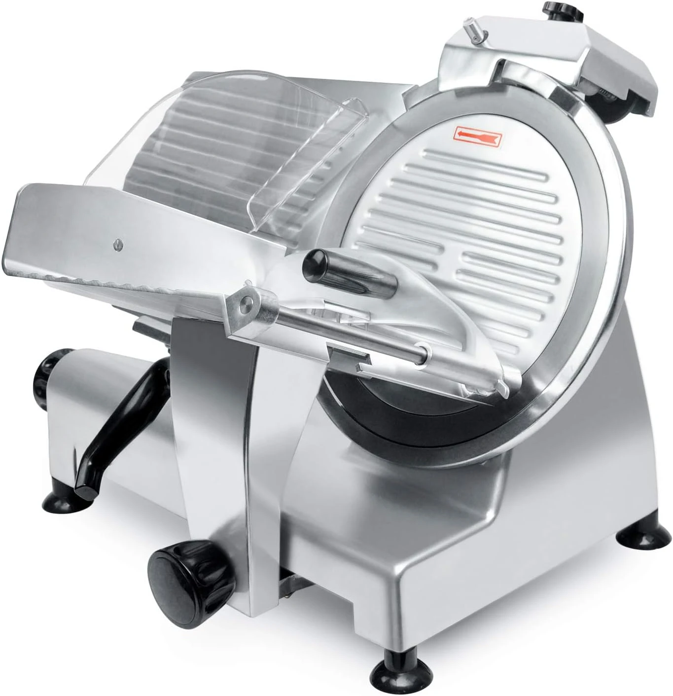 MS-12NS Premium Commercial 420w Electric Meat Slicer 12-Inch Stainless Steel Blade, Frozen Meat/Cheese/Food Slicer Low Noise