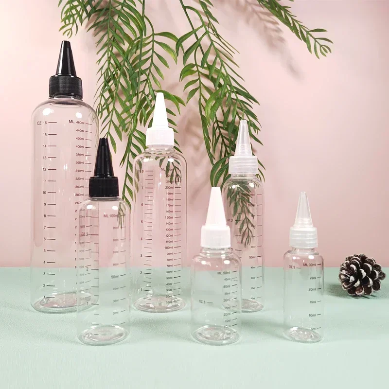 20 ชิ้น 30/60/100/250/500 มิลลิลิตรพลาสติก PET เติมได้ Vape Oil Liquid Dropper ขวดสกรูท็อปสักเม็ดสีหมึกภาชนะ
