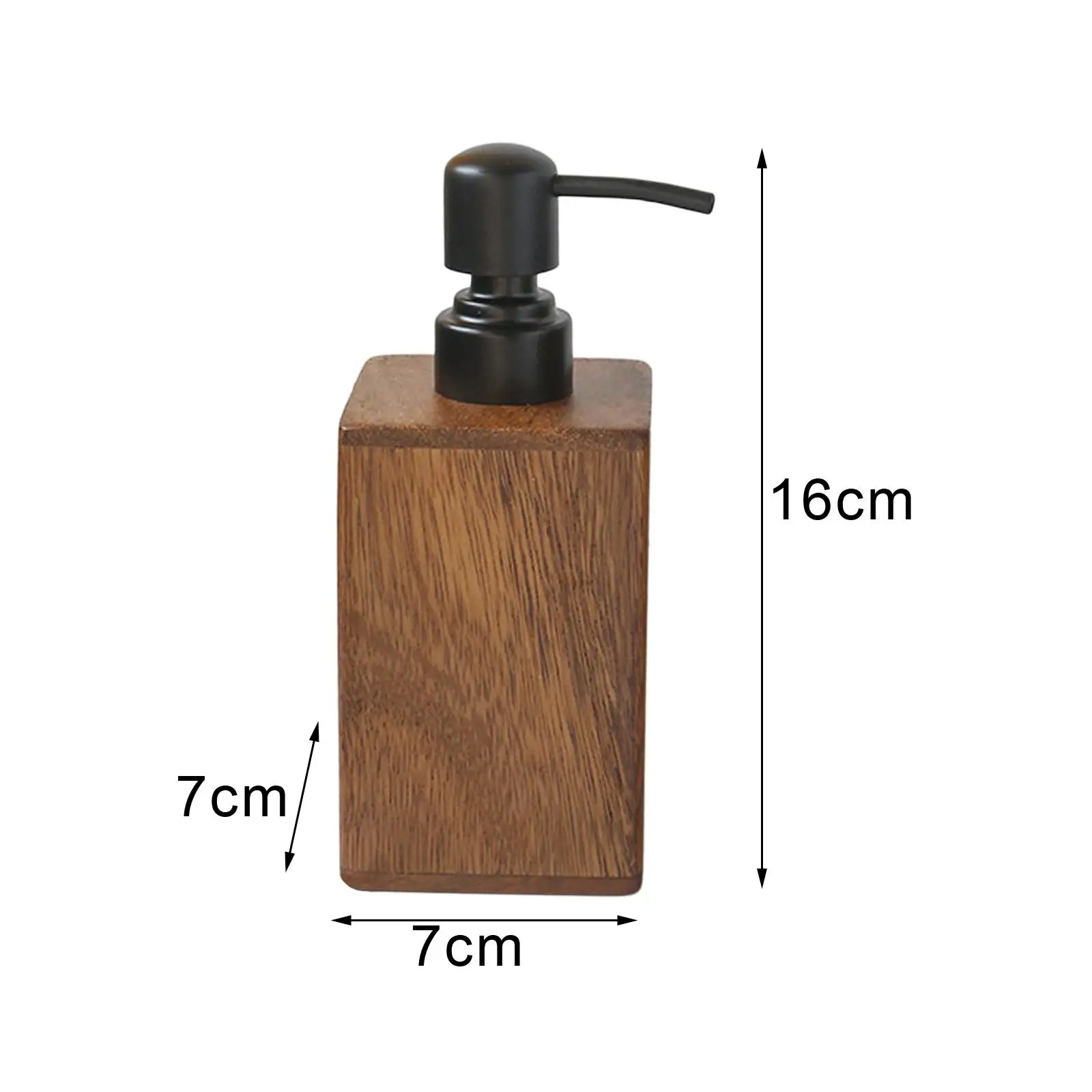 Dish Soap Pump Lotion Dispenser Empty Travel Home Practical for Shampoo Walnut