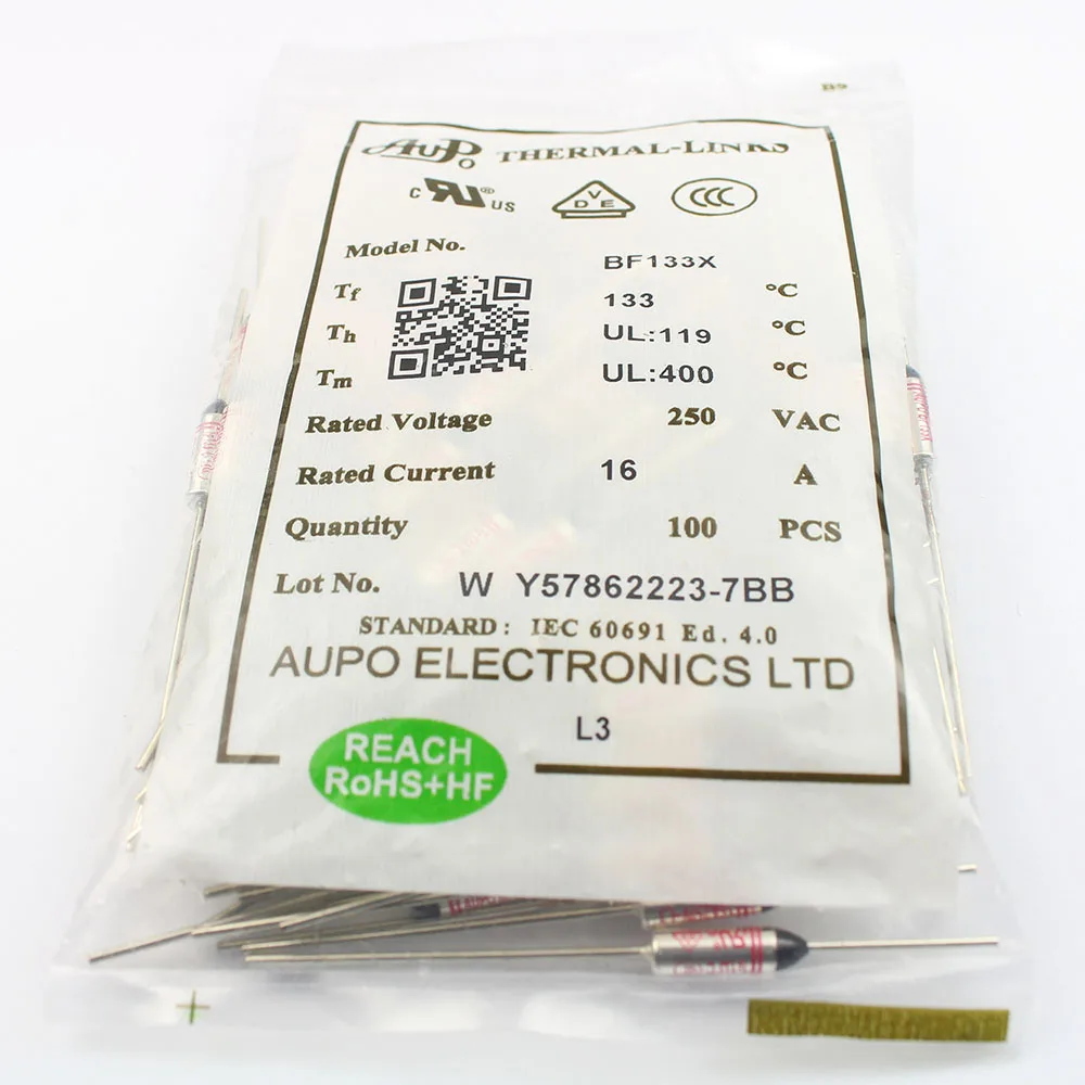 10 Stück RY TF Thermosicherung – 133°C, AC 250V Produktbild-Vorschau 5