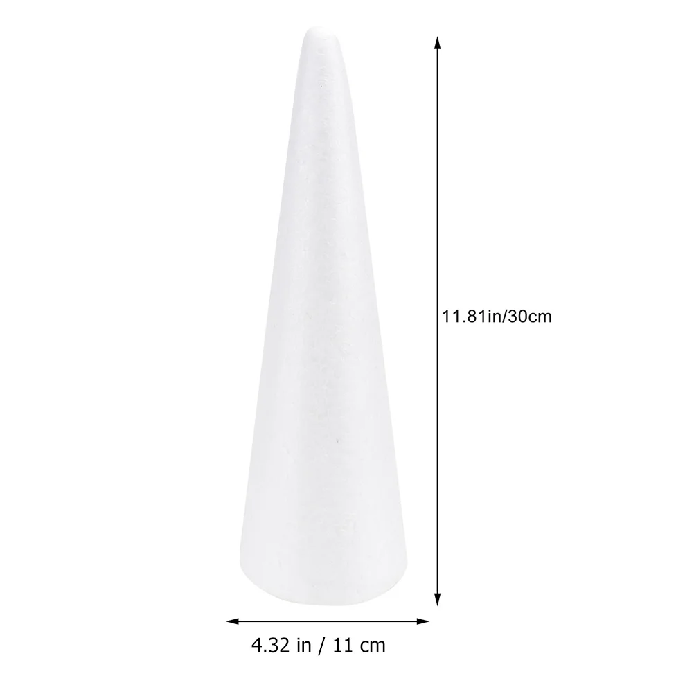 3 Pcs Foam Cone Polystyrene Cones for Crafts Toy Tots Toys Mattress Toppers DIY Kids Shaped Foams Supplies Plaything Ball