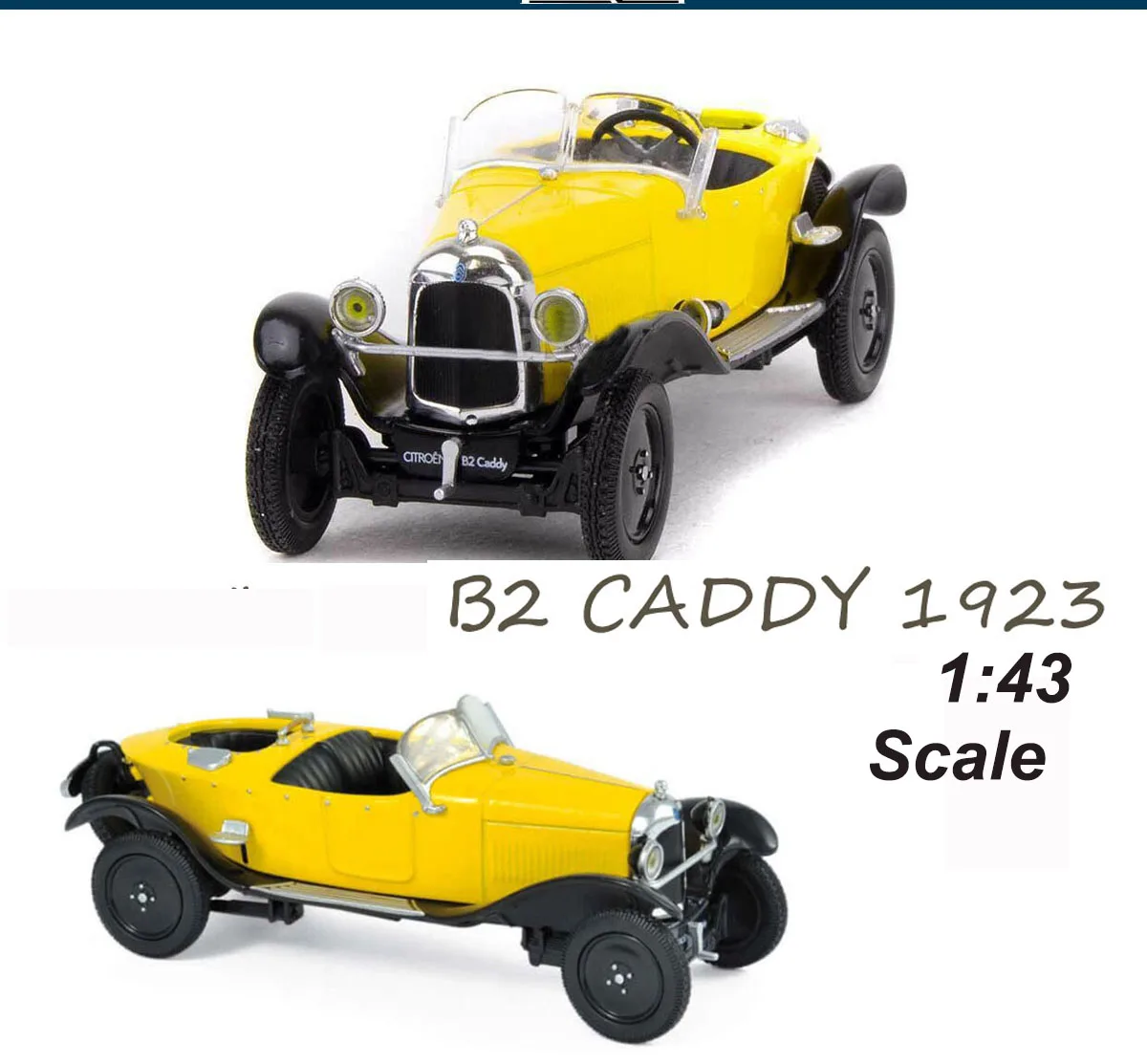 NEW NOrRrEV 1/43  B2 CADDY 1923 Diecast Toy Cars Model for collection gift