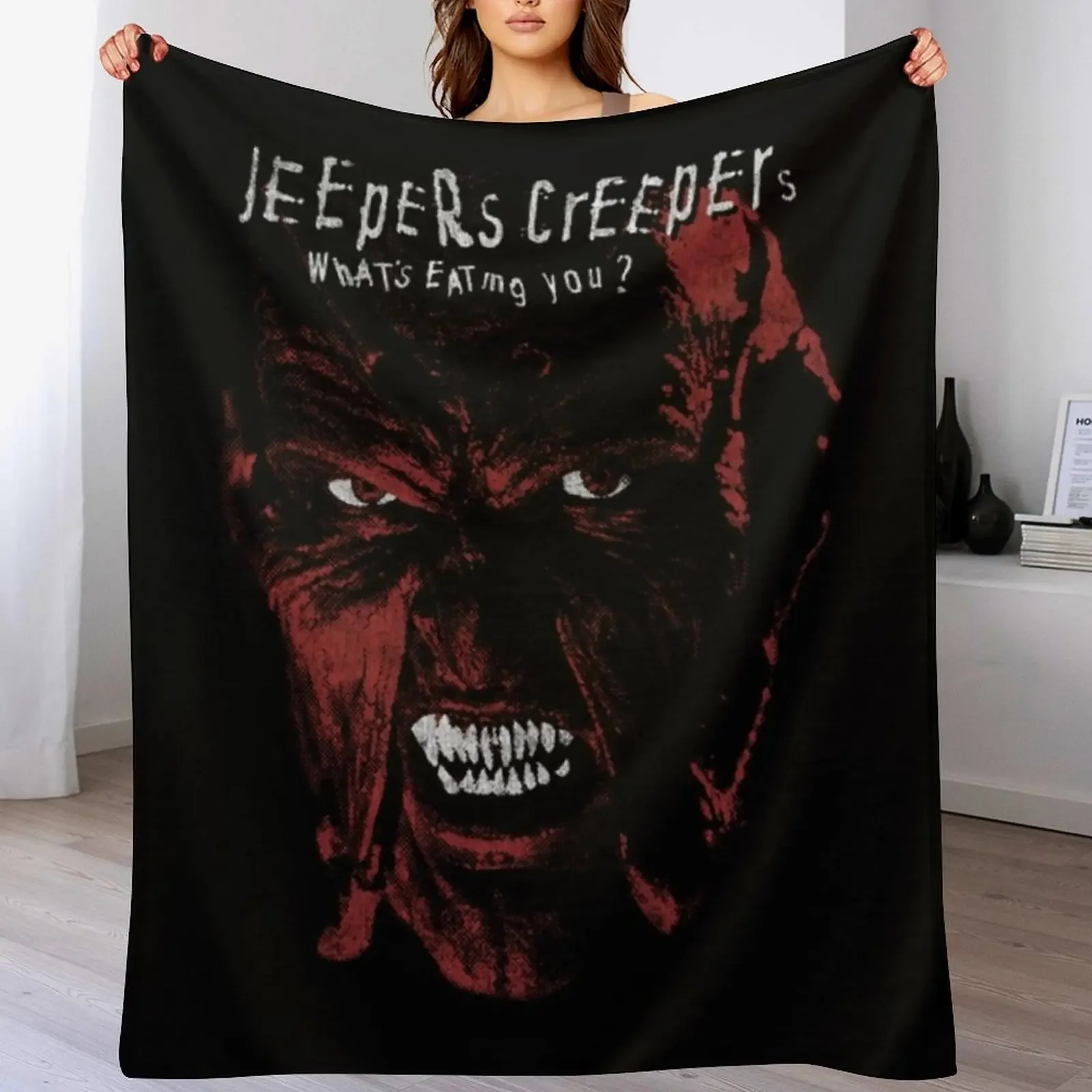 Jeepers Creepers Throw Blanket Decorative Sofas Tourist Blankets