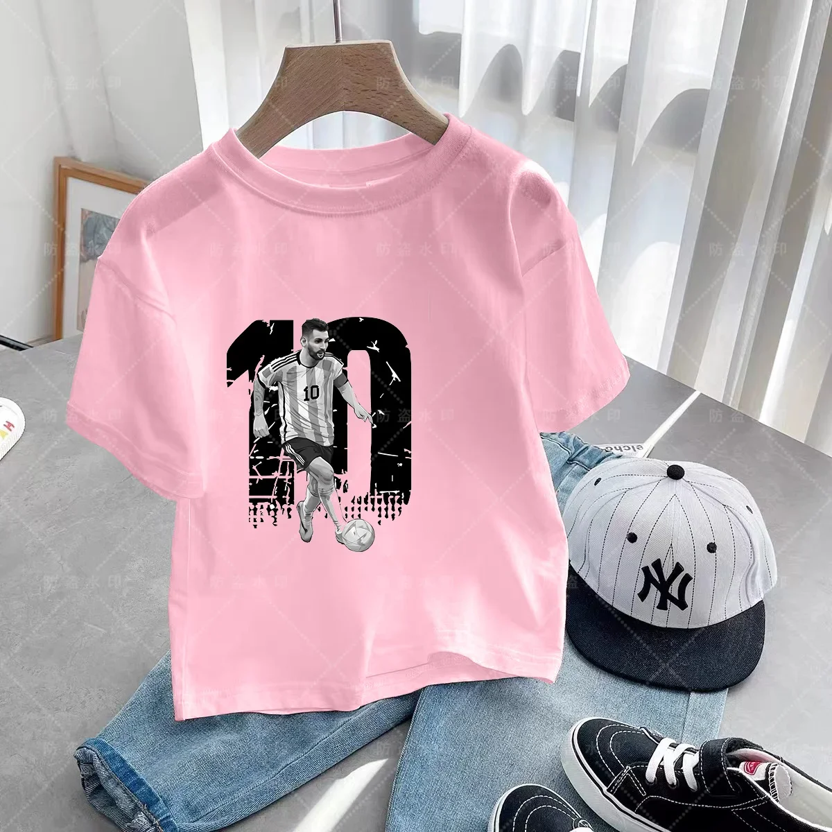 Cristiano Ronaldo Summer Fashion New T-Shirt Football Star Casual Round Neck Boys Printing Short Sleeve Hip Hop Kids T-Shirt
