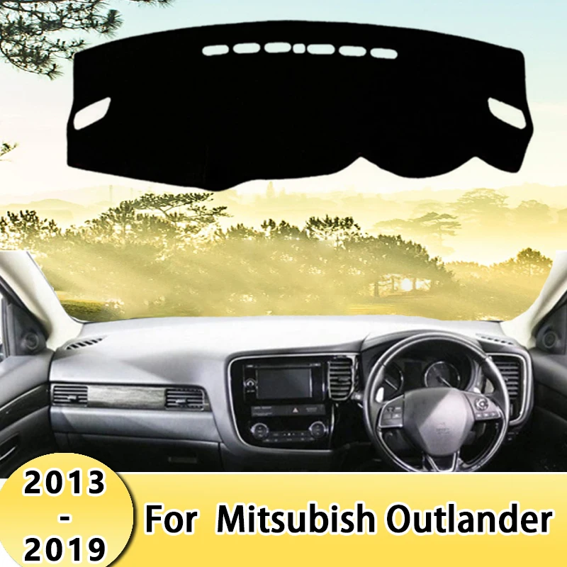 

Car Dashboard Cover Sun Shade Mats Avoid Light Pads Instrument Panel Protective Carpets For Mitsubish Outlander 2013-2019 2014