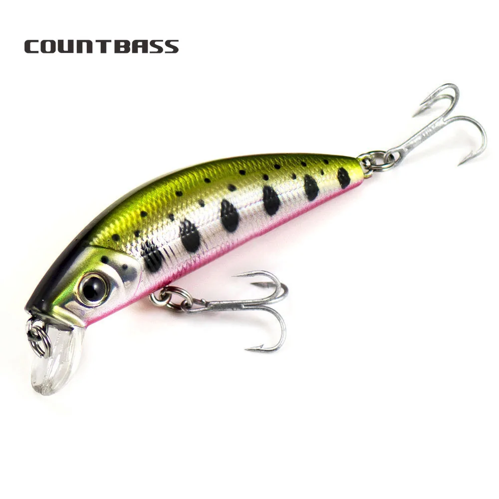 Countbass Minnow 65mm 8g Hardbaits เหยื่อตกปลาน้ําจืด Crappie เหยื่อ