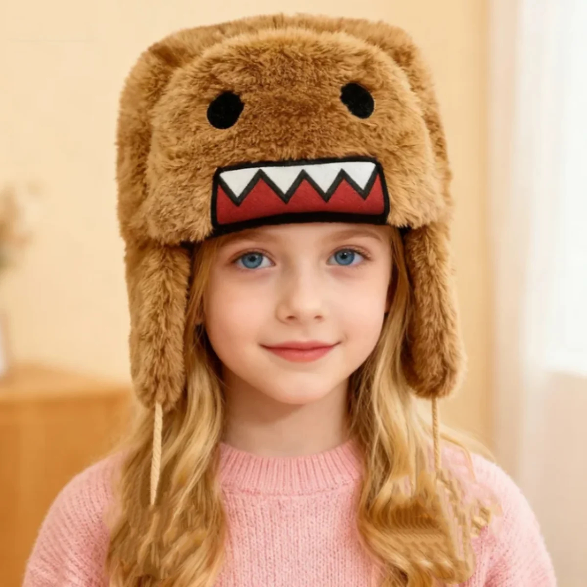 Domo-kun cabeza sombrero juguetes de peluche película DOMO juguete Fans para niños regalos de Halloween lindo juego de muñecas Fans niños cumpleaños regalo de Navidad decoración del hogar