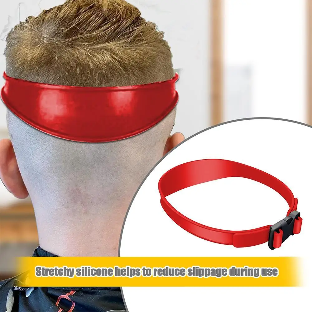 Adjustable Home Hair Trimming Home Haircuts Curved Headband Silicone Neckline Shaving Template Hair Cutting Guide Hair Styling