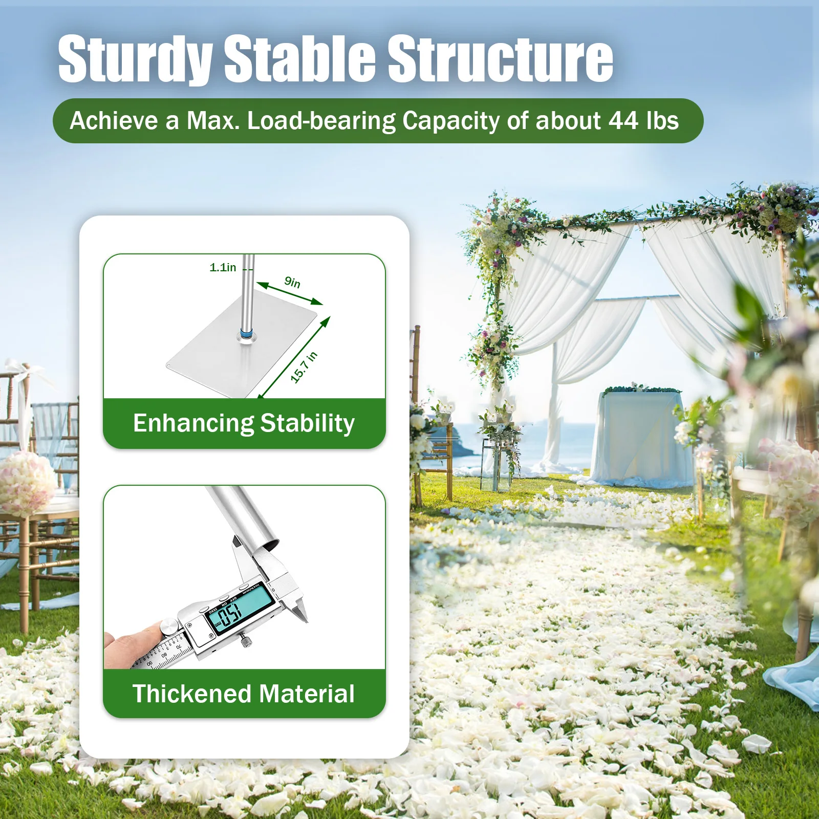 10'x50' Backdrop Stand Pipe Kit,Background Support Frame HOT NEW