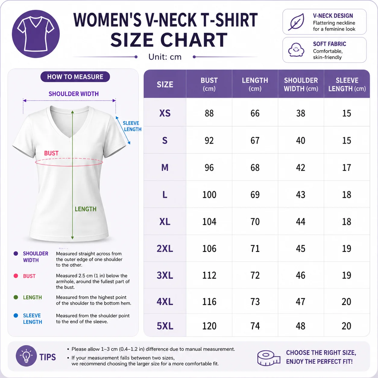 Sommerliches Damen-Pendler-Outfit: Jamaikanisch bedrucktes V-Neck T-Shirt – Personalisiertes, lässiges Fashion-Street-Style Damen-Oberteil – Detail 1