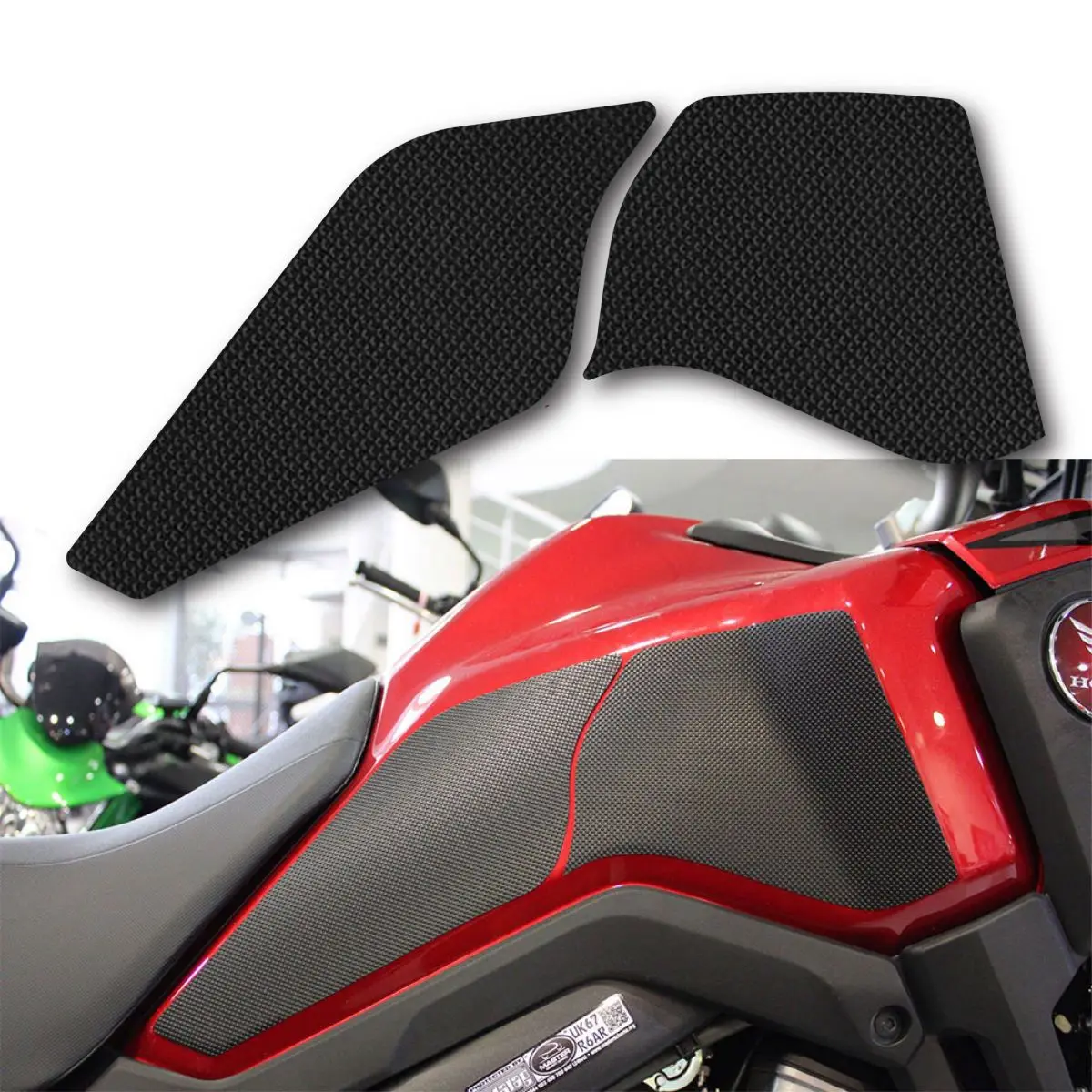 

For HONDA AFRICA TWIN 2015-2019 Tank Traction Grips Pads Silicone Rubber