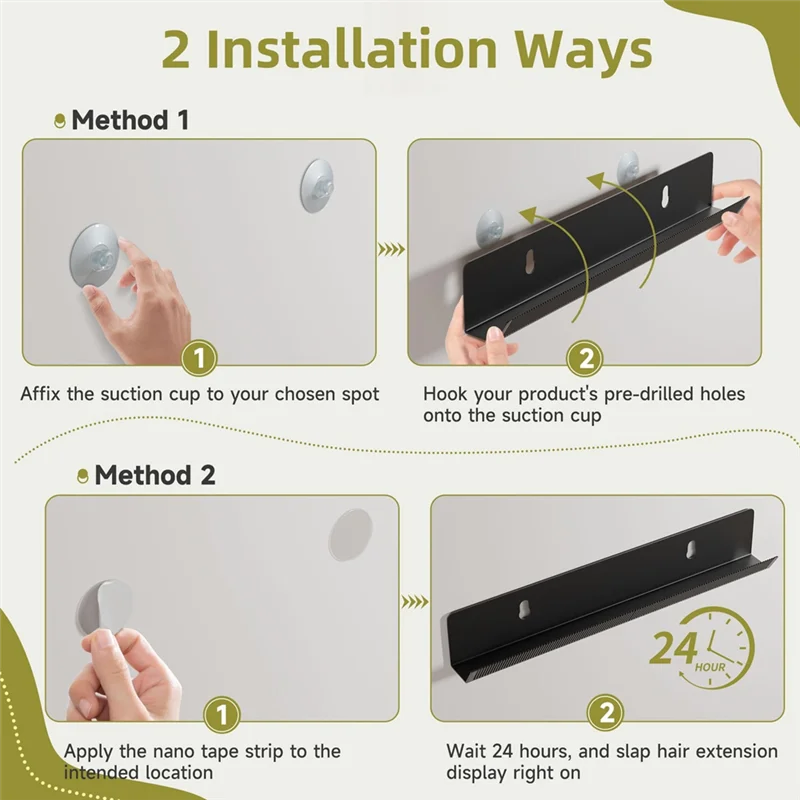 

AA01-Hair Extension Hanger,Black Hair Extension Holder For Styling, Washing, Drying, Braiding, Hair Extension Display Rack