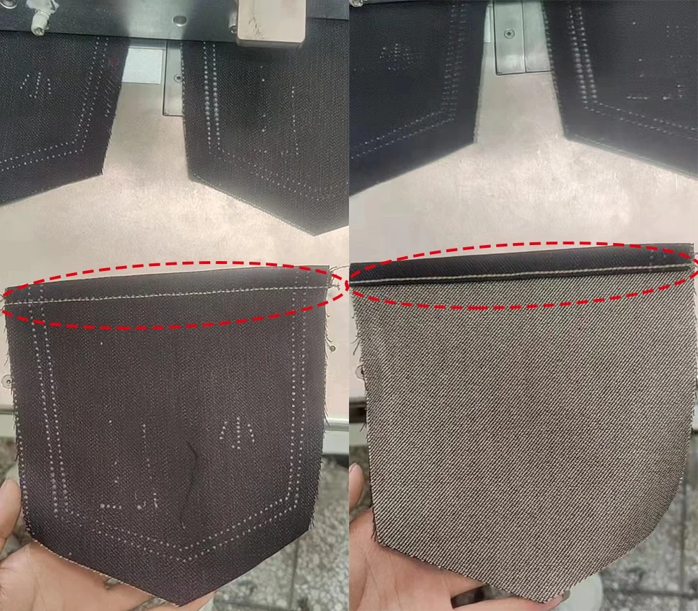 Industrial Automatic Programmable Lock Stitch Adjustable Jean Jeans Pocket Hemming Flat-Bed Sewing Machine Motor Gear High-Speed