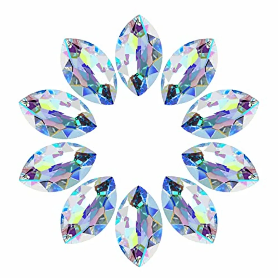 

10pcs Crystal Pendants 1.5"/38mm Crystal Suncatcher - Hanging Crystals Prisms for Windows, FengShui, Hanging Ornament for Decor