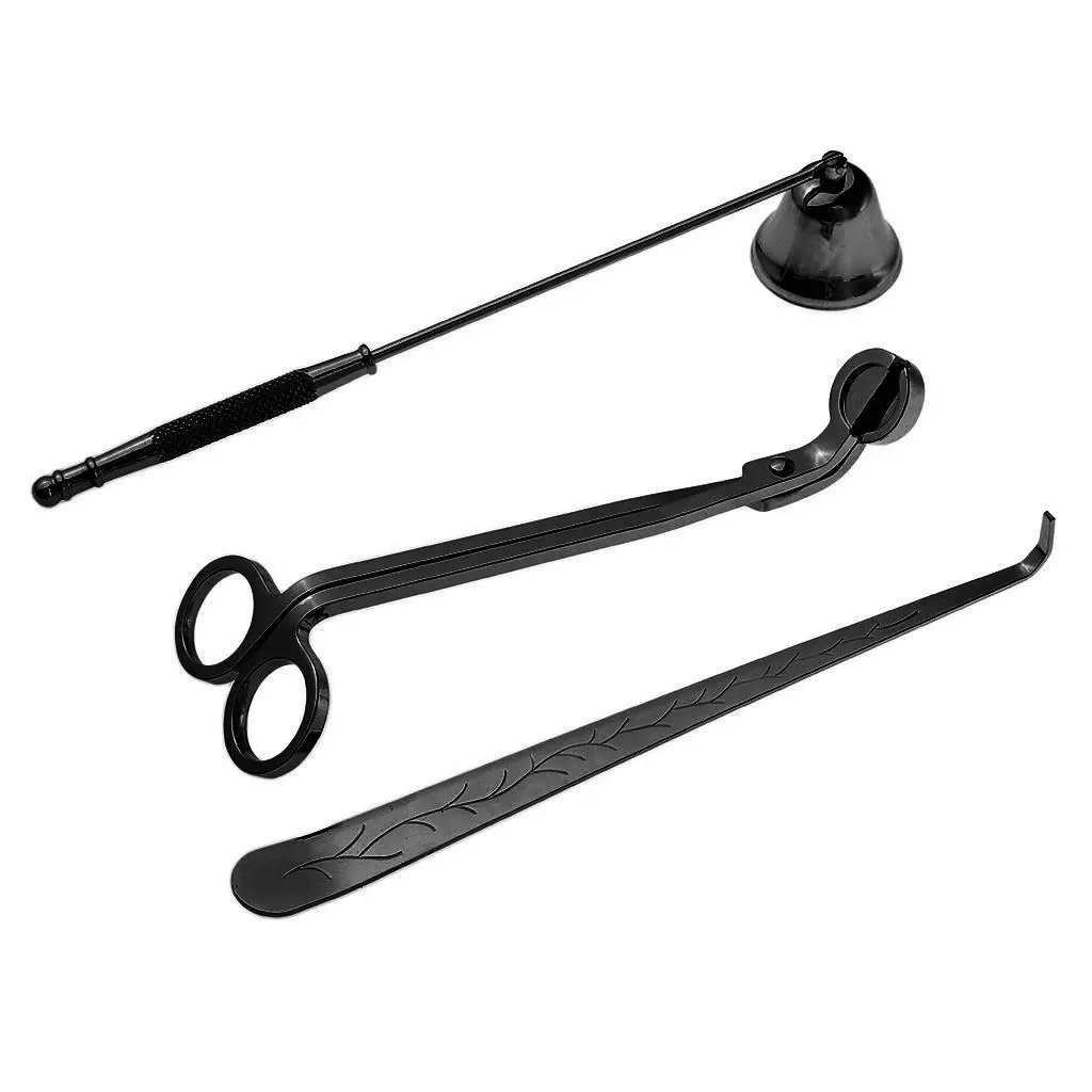 Premium Candle Wick Trimmer Set Stainless Steel Candle Snuffer Tool for Tealight and Glass Candle Holder