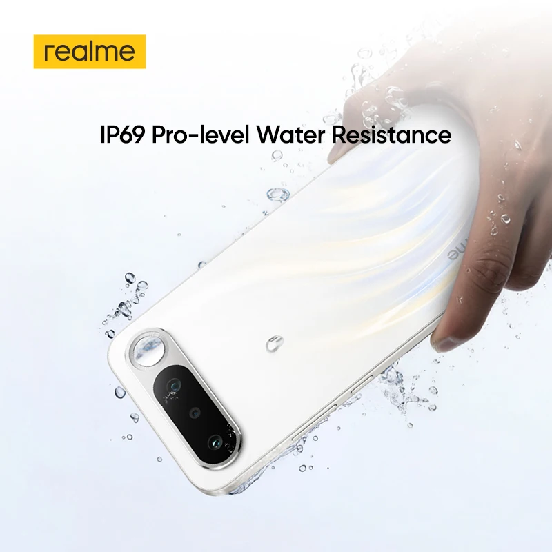 Teléfono inteligente realme 16 5G con carga rápida de 45 W, procesador Dimensity 7300-Max 5G, batería de 6550 mAh con clasificación IP69 y cámara de 200 MP 5