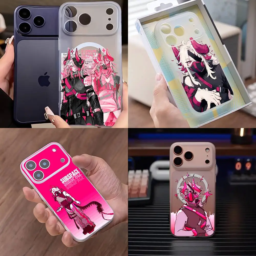 

S-Subspace Valk P-PHIGHTINGS Phone Case For iPhone 12,16,11,14,13,17,15,Plus,E,Pro,Max,Air,Mini Wireless Charge Magnetic Frosted