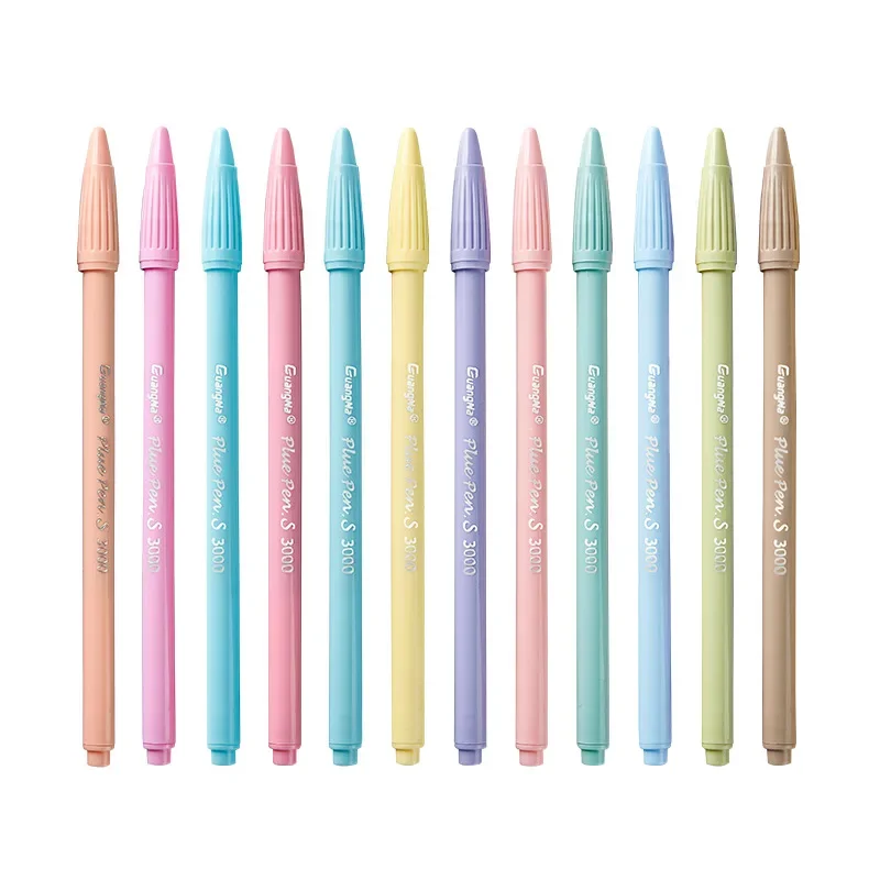 12PCS Water-based Fineliner Macaron Color Pen Set Journaling Hook Line Drawing Pens Fiber Writing Graffiti School Supplies DIY