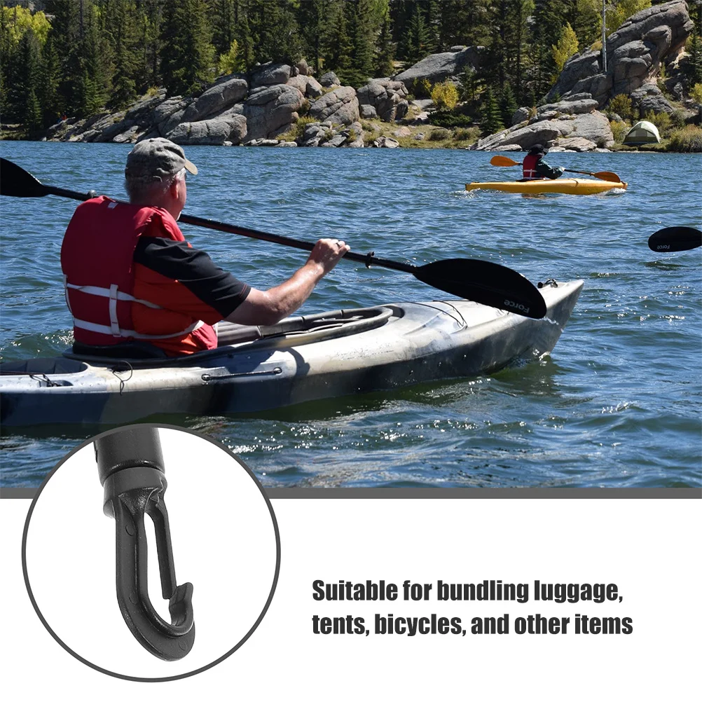 4개입 카약 번지 코드 4mm 두께 30cm 길이 헤비 듀티 탄성 타이 다운 스트랩 야외 캠핑 짐 텐트 자전거 물놀이용