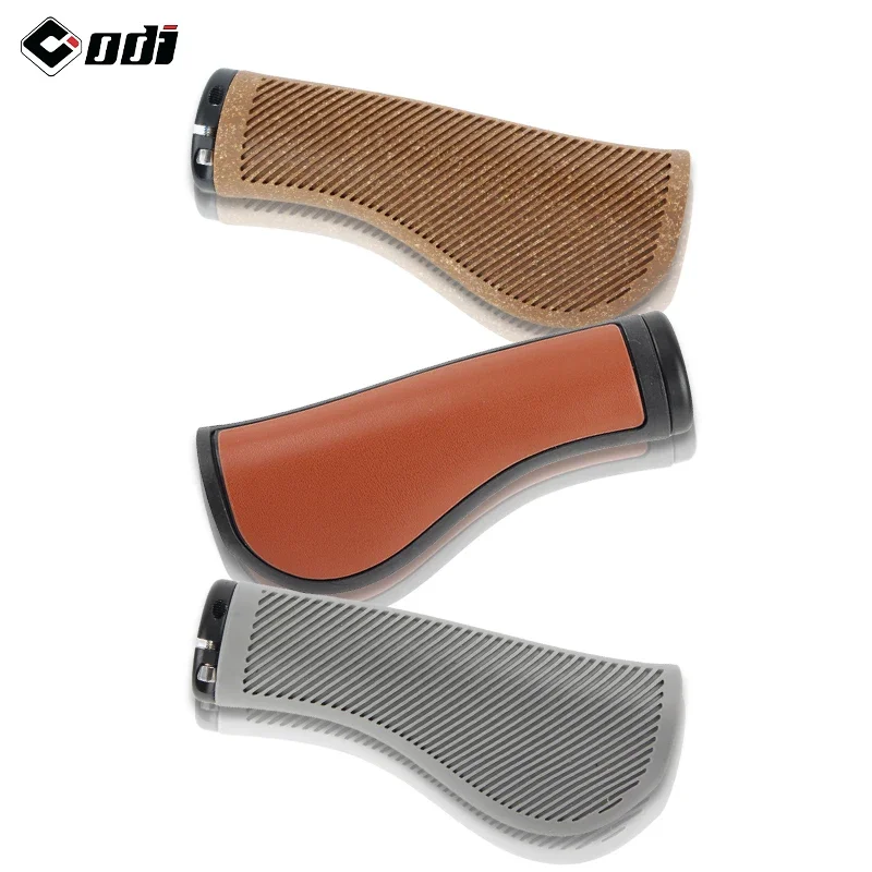 ODI EL13 MTB Retro Leather Grips Bicycle Large Pad Grip Road Bike Lock-on Grip Cover for Brompton Folding Bicycle Accessories