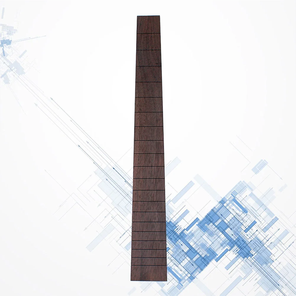 GSD113 20 Frets Semi-finished Rosewood Guitar Fingerboard Fretboard Blank Plate for Guitar Bass (Coffee)