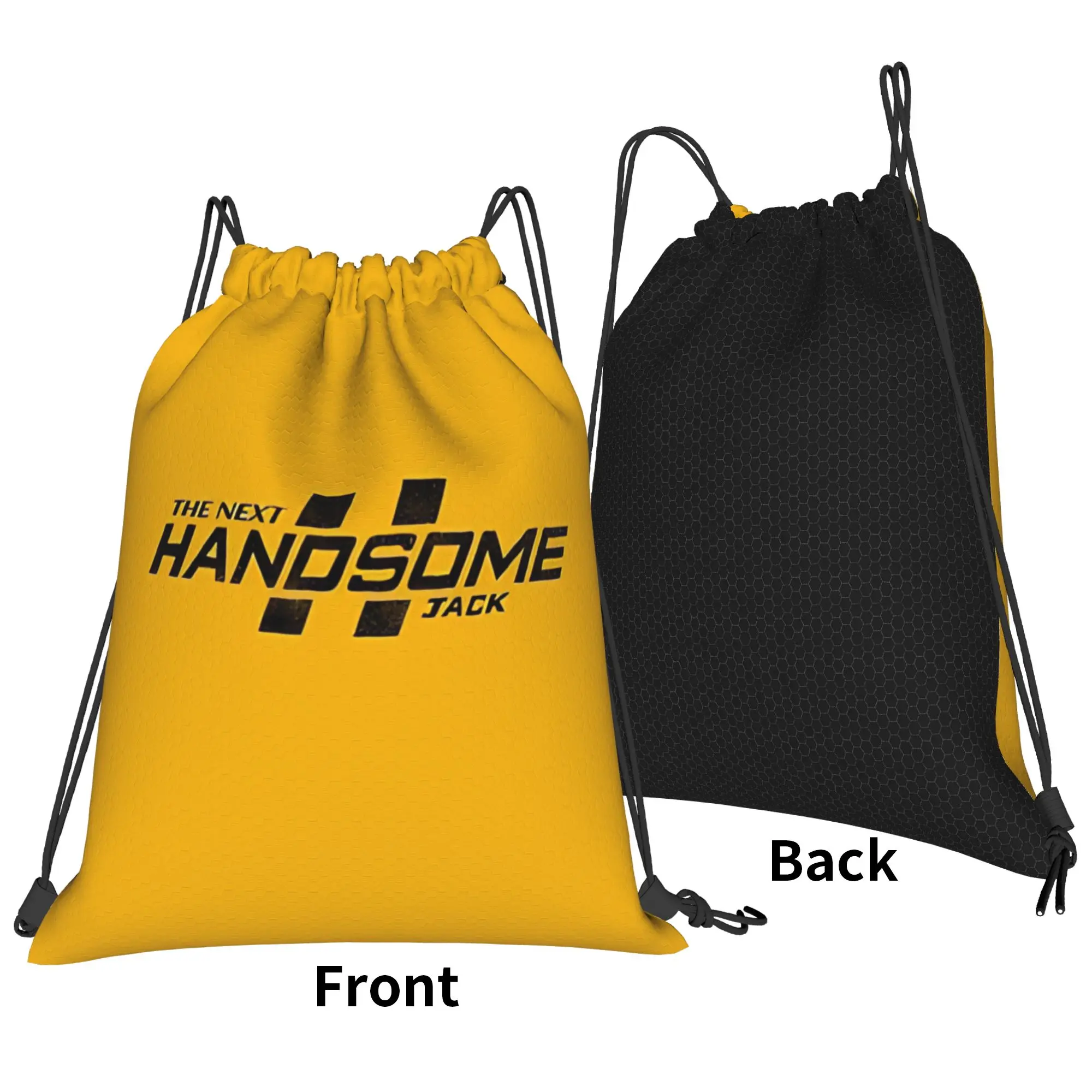 B-Borderlands retro comic squad Portable Hiking Riding Gym Drawstring Storage Sporty Backpacks