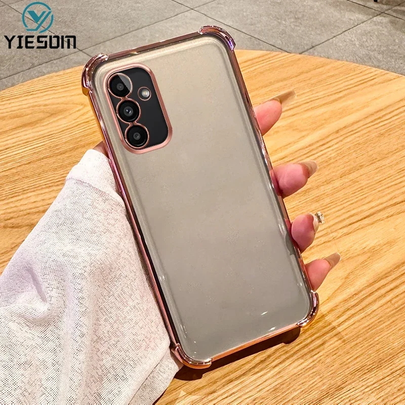 Clear Four Corners Shockproof Case for Samsung Galaxy A16 A26 A36 A56 A15 A25 A35 A55 A14 A34 A54 5G with Lens Film Phone Cover