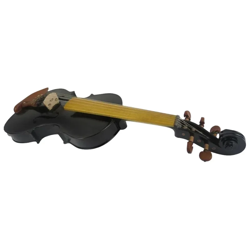 Viola elettrica nera da 16 pollici a 5 corde, suono meraviglioso con custodia