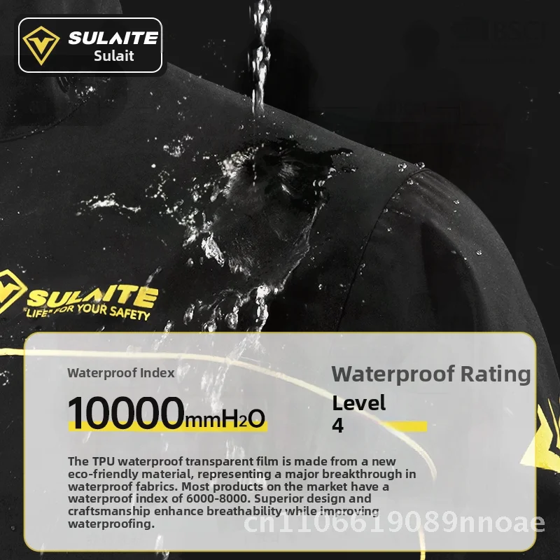 

Motorcycle Rain Poncho Suit Oxford Cloth Split Riding Raincoat with TPU Waterproof Film for Electric Vehicle Rider -