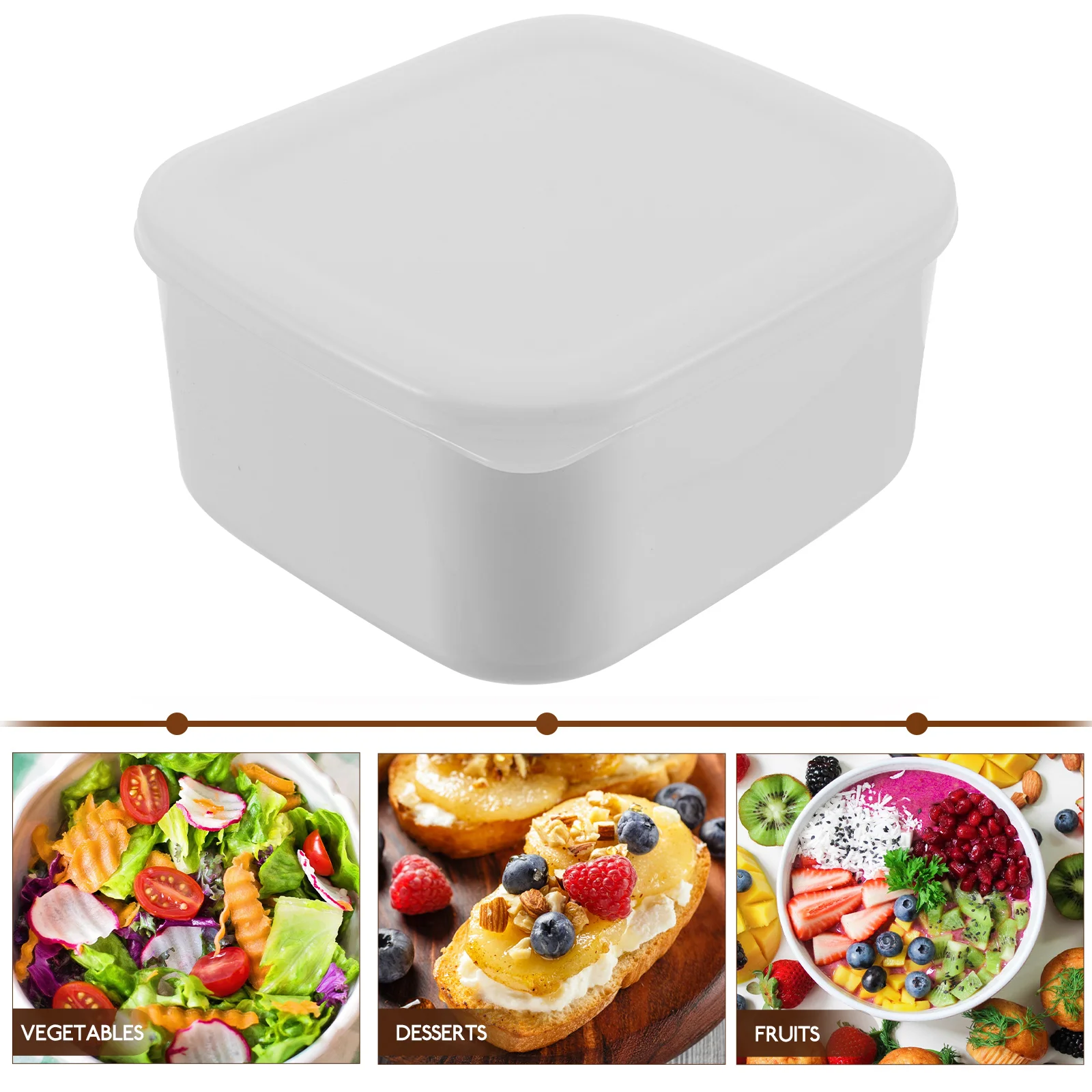 Wake up Cheese Crisper Ice Cream Containers Food with Lids Pp Butter Tray Practical Boxes