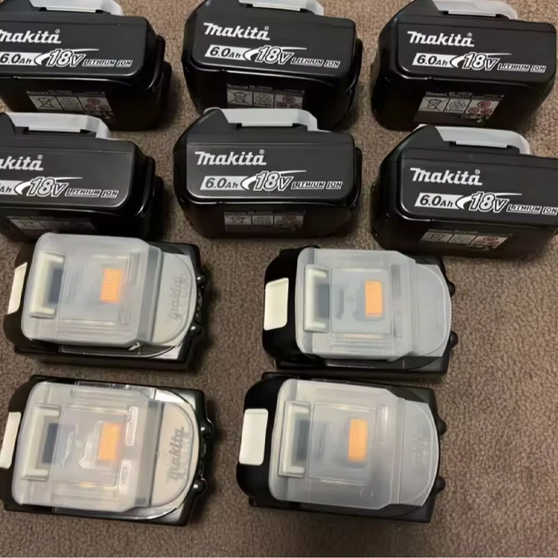 Expédition de Pologne de batteries de rechange au lithium Makita 18V originales 6Ah, modèles BL1830B, BL1850B, BL1850, BL1840, BL1860.