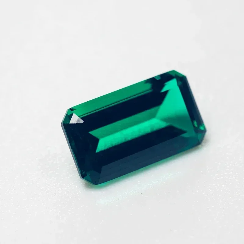 

Laboratory Emerald Rectangle Shape Hydrothermal Colombia Size 7x12mm For Diy Jewelry Making Materials Selectable AGL Certificate