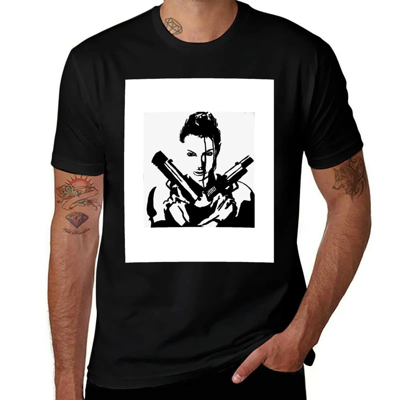 

Lara Croft T-Shirt Personalized t-shirt oversized graphic tee croswit shirt man boys whites men t shirt
