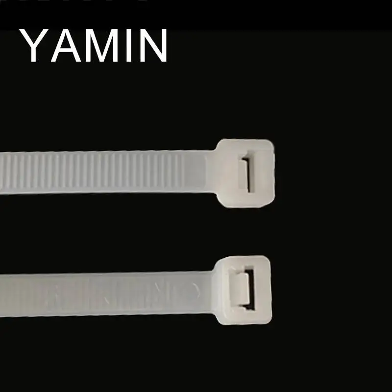 250PCS 6*150mm National Standard Nylon Cable Tie Black White Wire Tape Plastic Computer Line Bundles For Wires Tidy