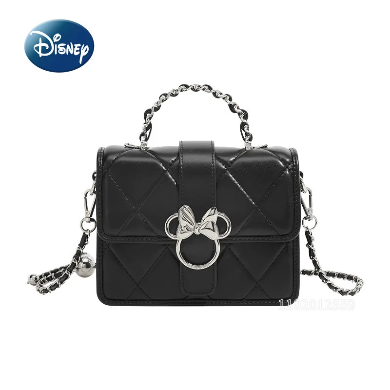 

Новая мини-женская сумка через плечо Disney Minnie, роскошная брендовая оригинальная женская мини-сумка, модная трендовая женская сумка с цепочкой