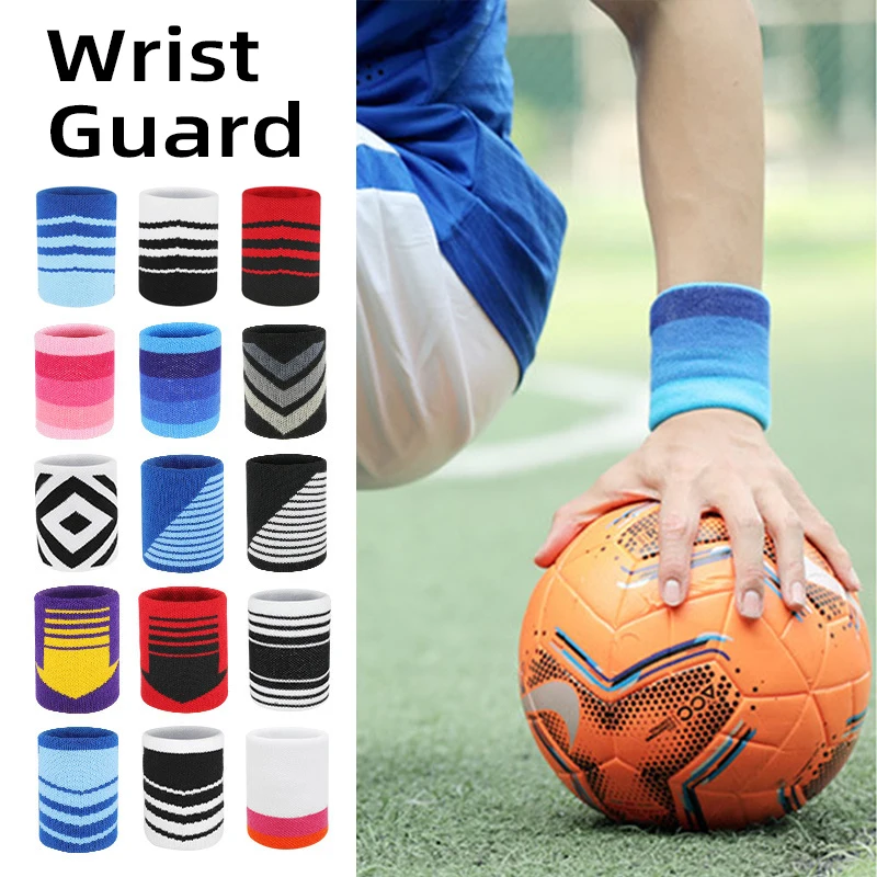 1Pc Colorful Polyester Cotton Unisex Sport Sweat Band Wrist Protector Gym Running Sports Safety Wrist Support Brace Wrap Bandage