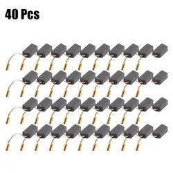 Motor Brushes Carbon Brushes 40pcs/set Angle Grinder Copper Electric Drill Graphite Angle Grinder Blackcorrosion Resistance