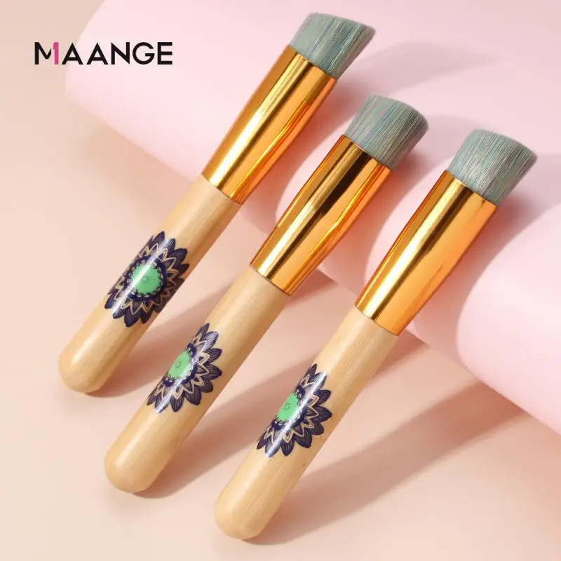 New Single Makeup Brush Soft Hair Oblique Head Liquid Foundation Eye Shadow Brush Bevel Makeup Brush Beauty Tool Maquiagem