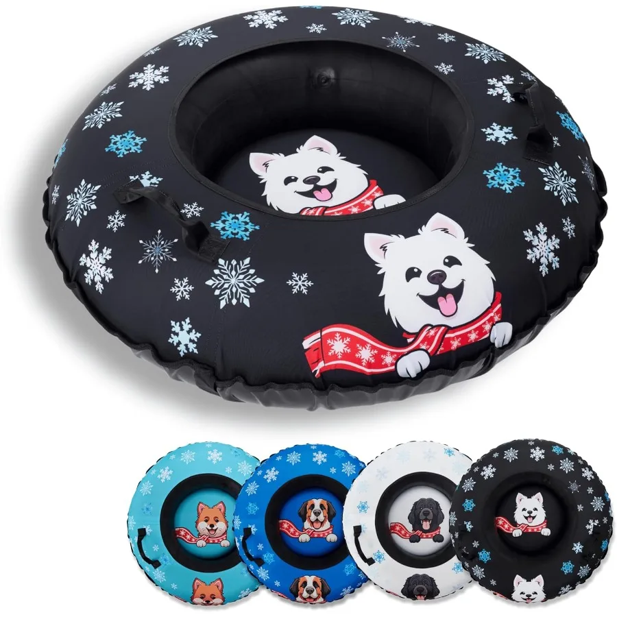 

Snow Tube for Adults and Heavy-Duty Inflatable Snow Tube with Super Slick Base Freeze-Proof 1000D Base Durable Snow Tubes for S