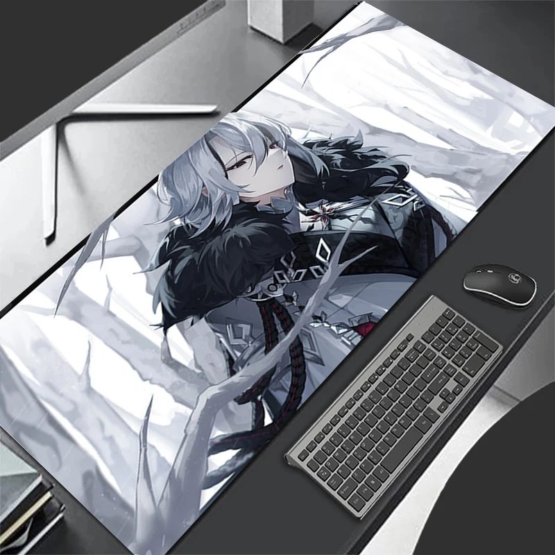 Mousepad Computer Gaming Accessories Keyboard Pad Office Rubber Mouse Pad Decoracion Desk G-genshin Impact Arlecchino Mouse Mat