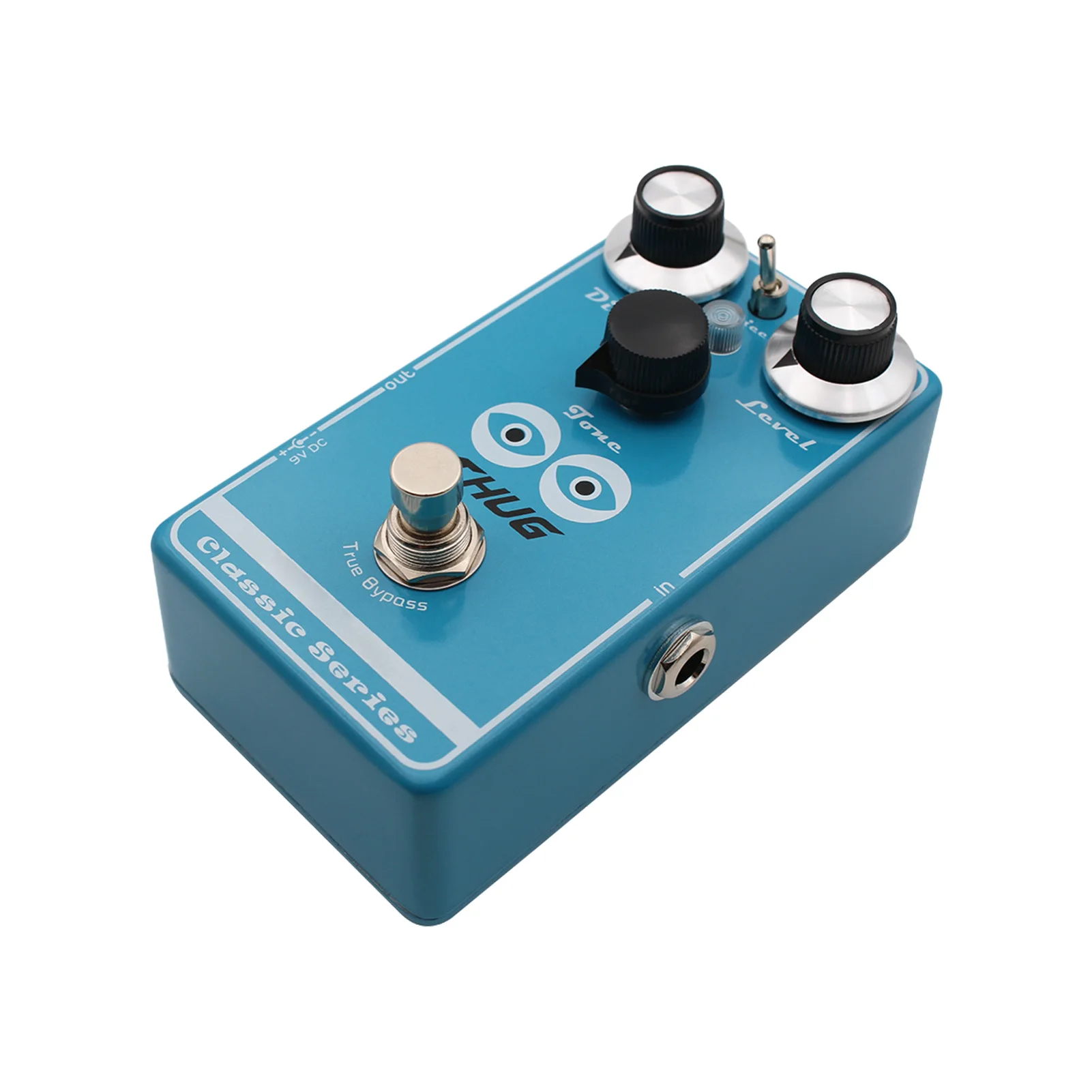 MOSKYAUDIO THUG مكاسب عالية تشويه تأثيرات الغيتار دواسة 3 وضع لهجة التبديل قابل للتعديل كسب مُضخّم صوت محاكاة الصوت #1