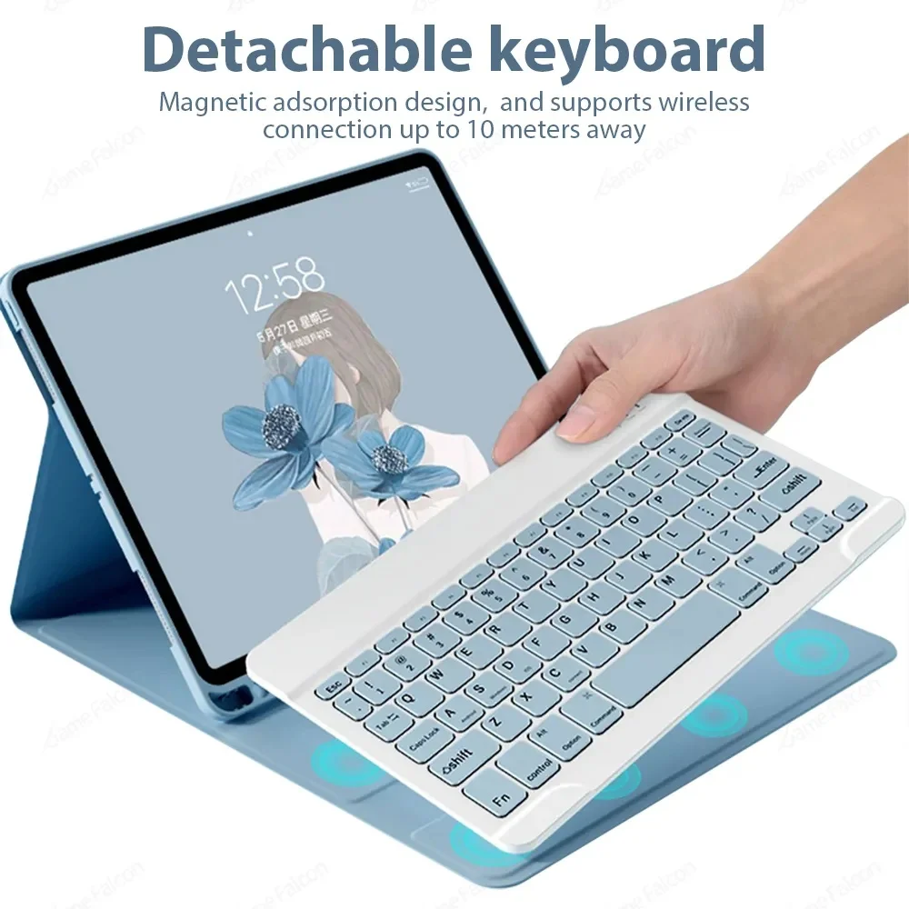 Imagem -02 - Mouse Teclado Magnético Capa com Suporte para Lápis Samsung Galaxy Tab s9 Ultra 14.6 Samsung Galaxy Tab s8 Ultra 14.6 2023