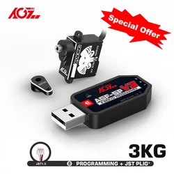 Special Offer AGFRC A06CLS V2 3.0KG 15T Programmable Coreless 7g Micro RC Servo Short Cable For Mini Car GLR GLA MRZ Airplane