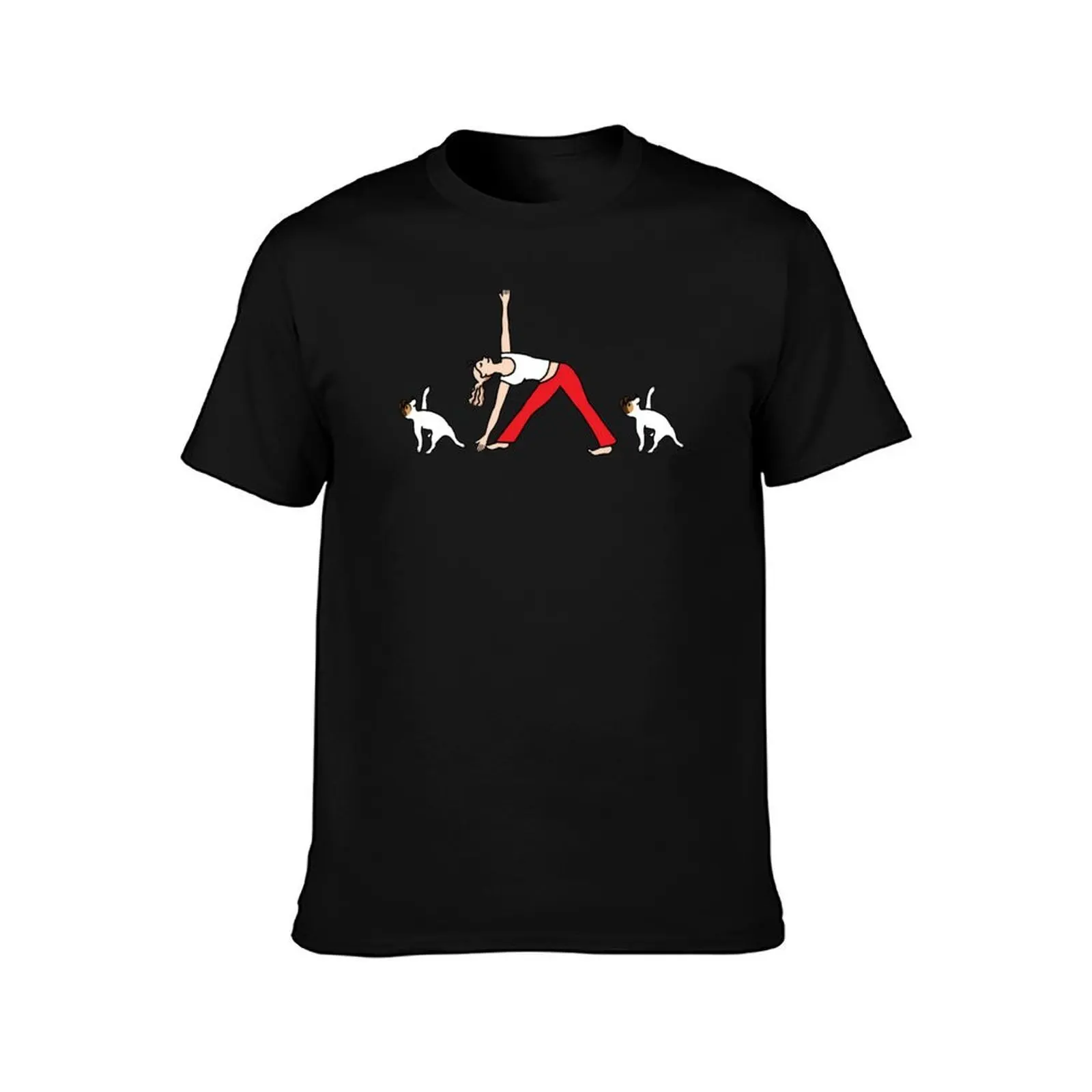 Tricolor Jack Russell Terrier Mom Yoga Fun T-Shirt, Summer Casual Cotton Tee, Oversized Streetwear Tops, Vintage Graphic Print