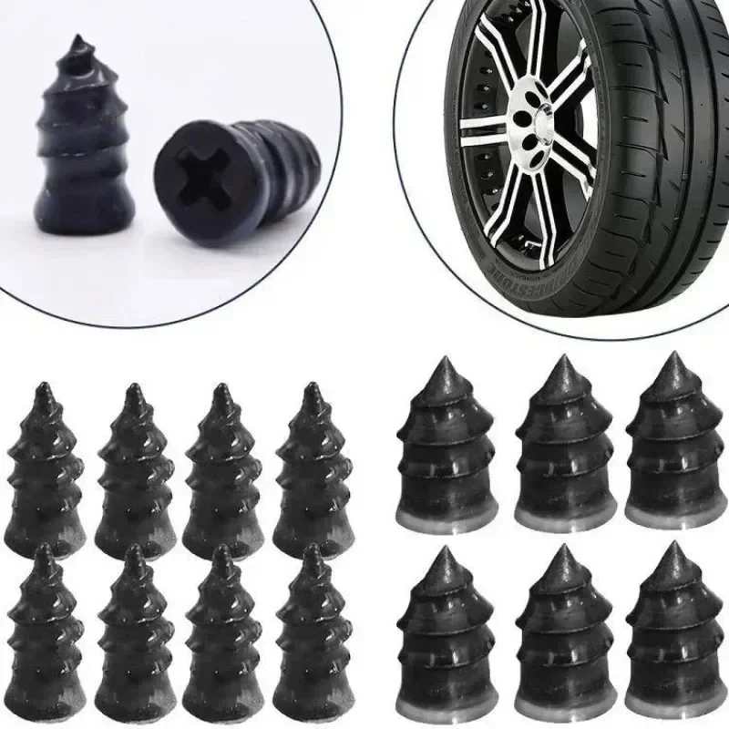 Vacuum Tyre Repair Nail Tire Puncture Screws Motorcycle Fitting Tubeless Wheel Repairs Punctures Kit Patches for Car 10-30pcs