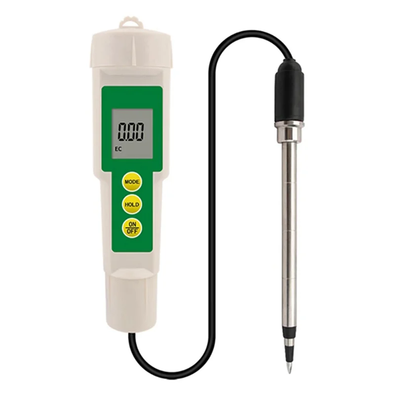 EC-3185 Soil Meter 3 in 1EC/TDS/CF Soil Tester Digital Garden Plant Soil Temperature Conductivity Tester with Probe